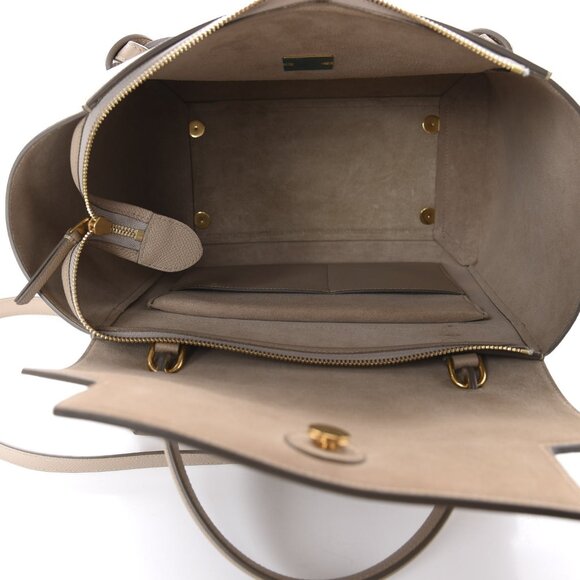 CELINE Grained Calfskin Mini Belt Bag Taupe (retail $3200) - Picture 9 of 13